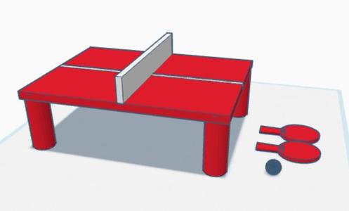 mini ping pong set ( Table, ball, and paddles all included)