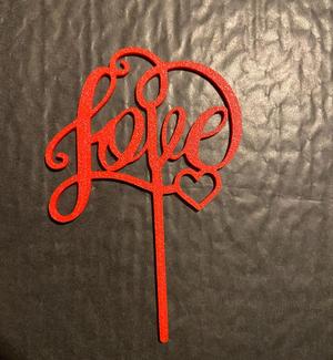 love cake topper
