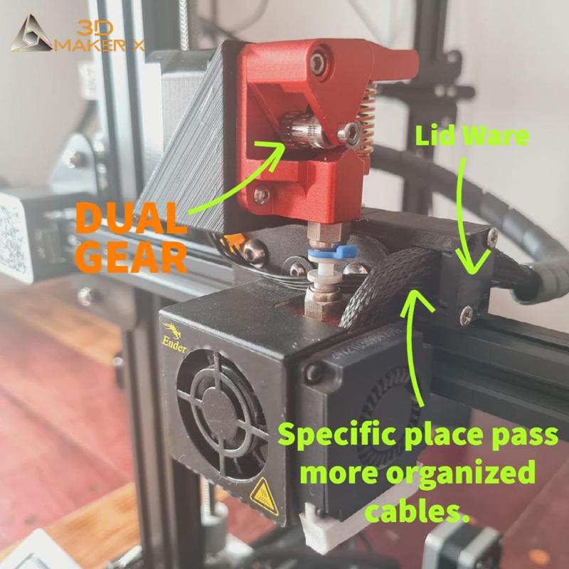 Upgrade Direct Drive Creality Ender 3 Dual Gear
