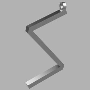 Letter S Greek Style Necklace Amulet