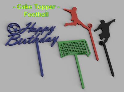 Cake Topper Football