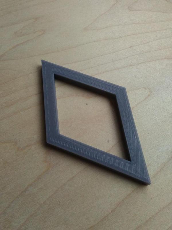 1.5 inch 60 degree diamond template