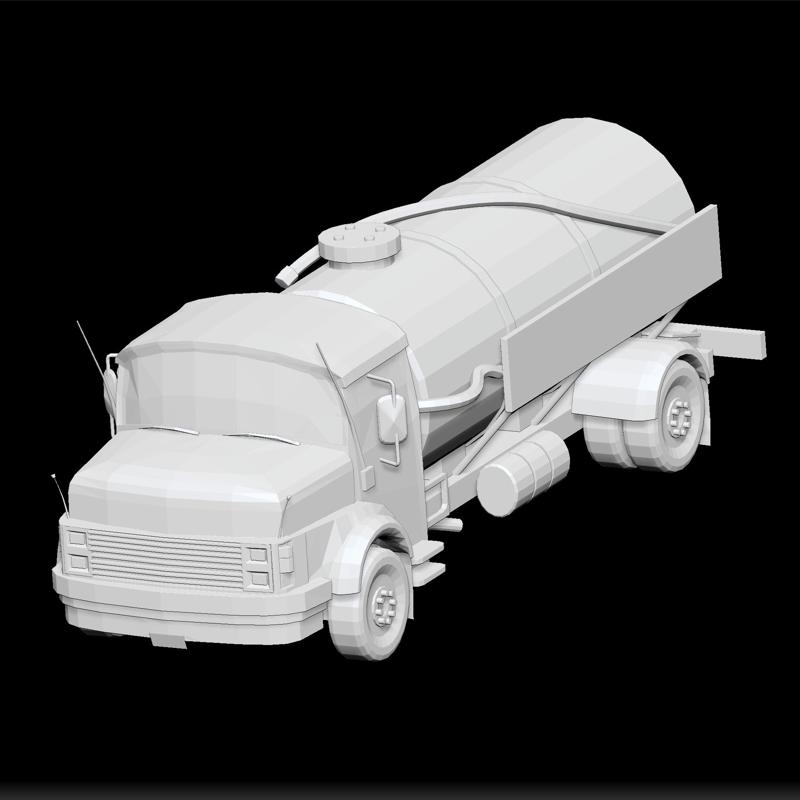 Truck - water truck - lorry  vehicle