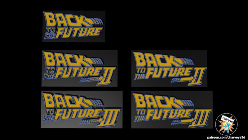 Back to the Future 1-3 Logos
