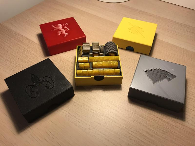 Game of Thrones Board Game - organizer lids