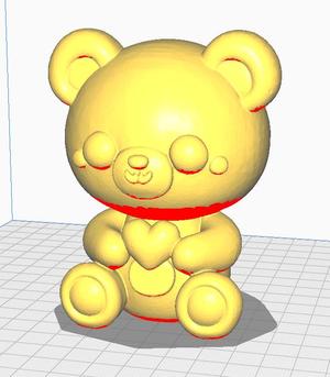 teddy bear holding a heart <3