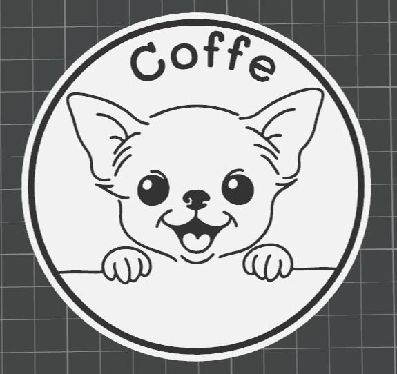 Cartoon Chihuahua Coaster