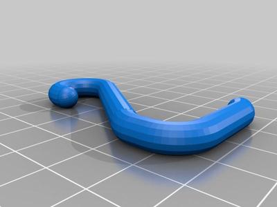 Flattened S-hook