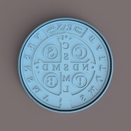 cortante + estampa de San Benito / saint benedict cutter + stamp
