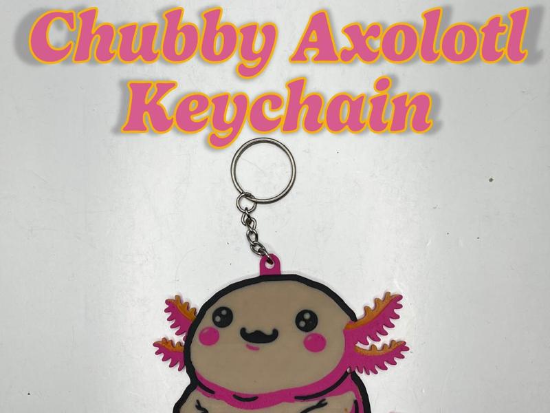 Chubby Axolotl Keychain