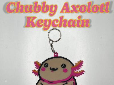 Chubby Axolotl Keychain