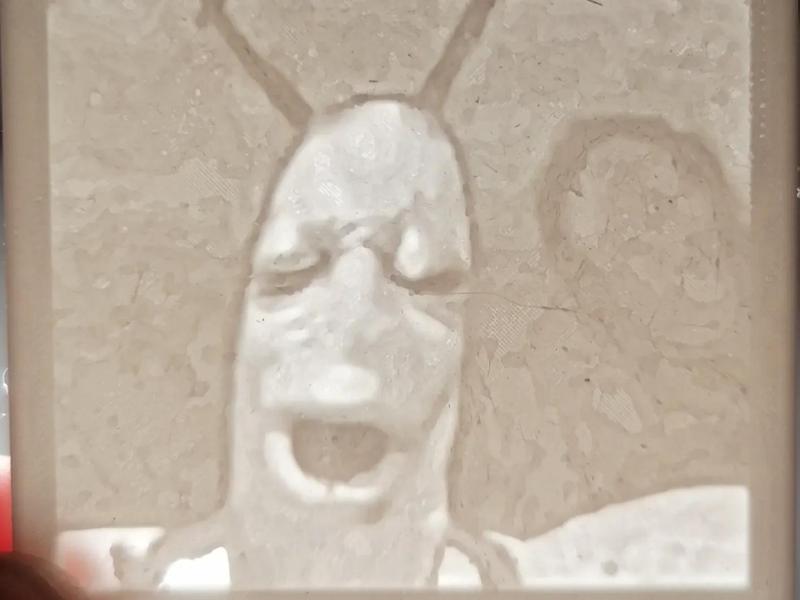 SpongeBob SquarePants and Plankton Abstract Grotesque Expression Pack Lithophane