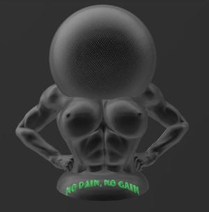 Suporte Alexa Echo Dot 4a e 5a Geração Girl Bodybuilding Gym