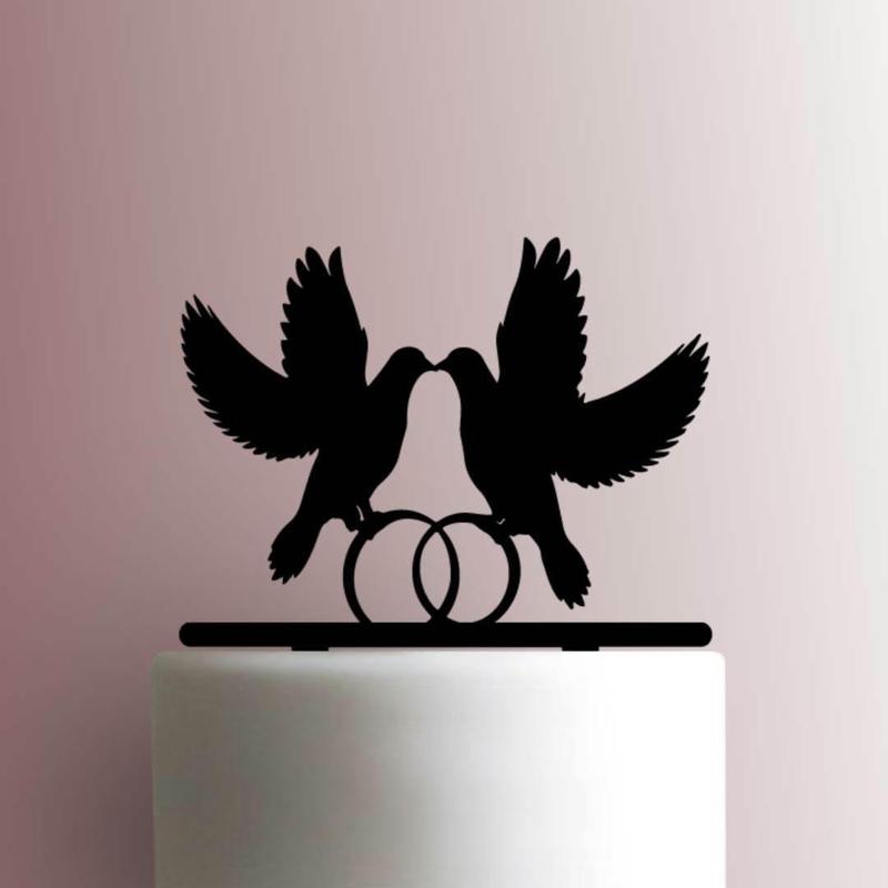 TOPPER WEDDING RINGS WEDDING RINGS DOVES BIRDS DOVES WITH WEDDING RINGS