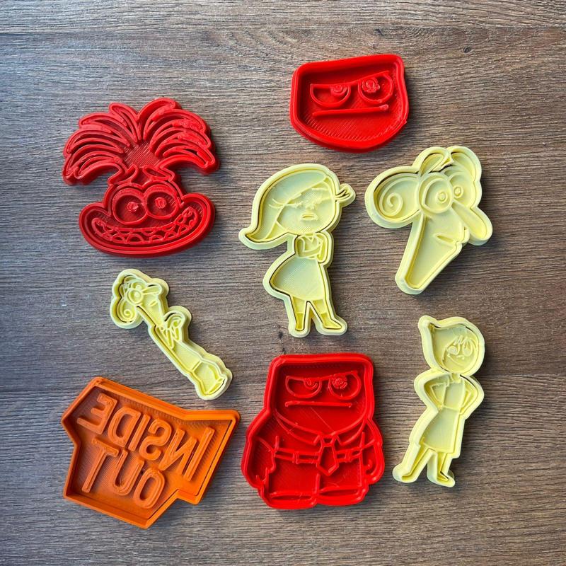 Intensely characters cookie cutters - Inside Out characters cookie cutters