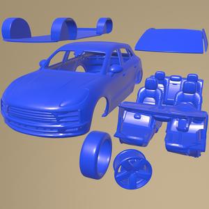 Porsche Macan 2019 PRINTABLE CAR IN SEPARATE PARTS