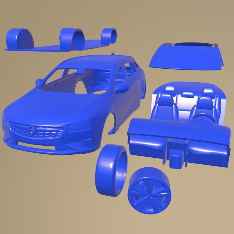 Opel Insignia Sports Tourer 2020 PRINTABLE CAR IN SEPARATE PARTS