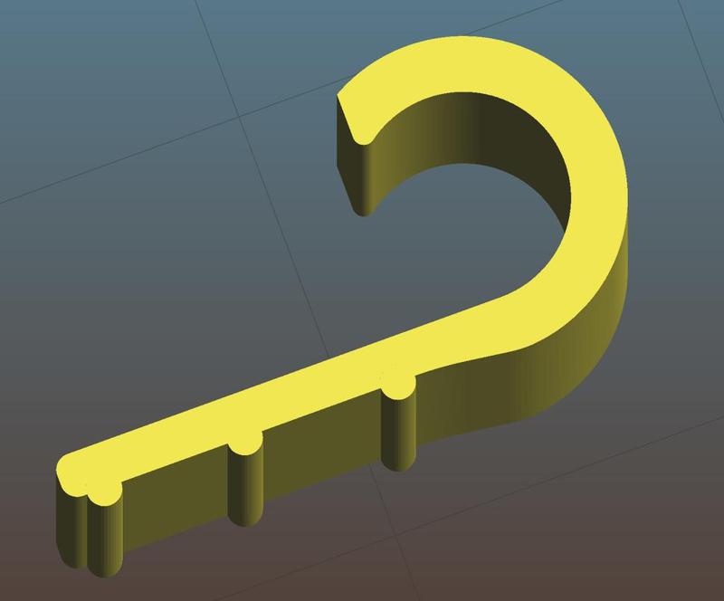 Cable Hook Clip for Car Trim