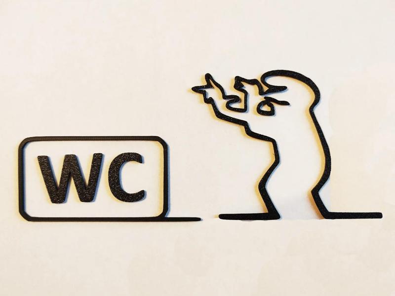 WC door hanger from "La Linea" Balum Balum.