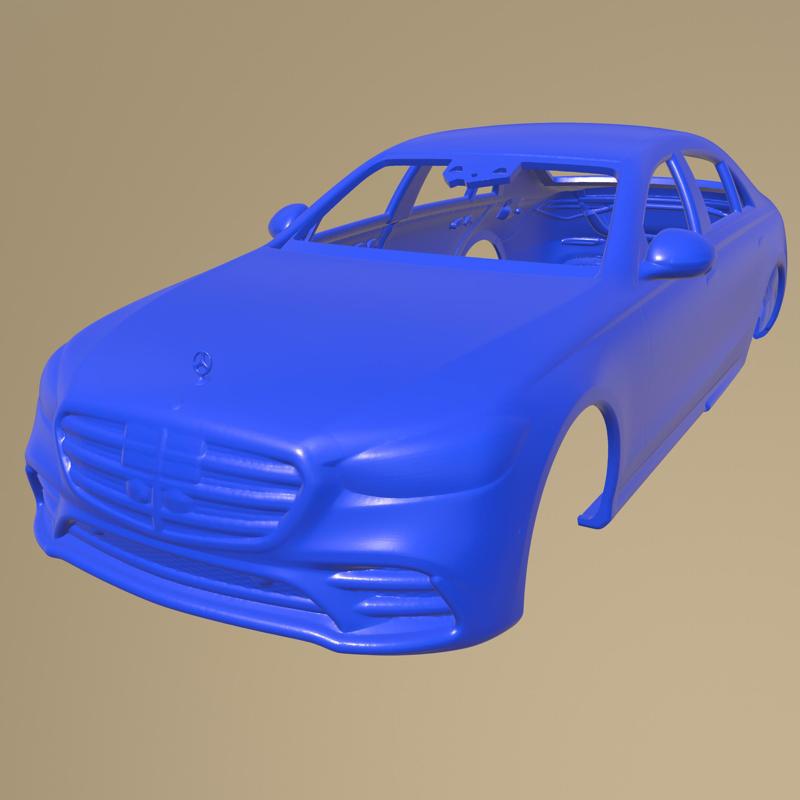 Mercedes Benz S-Class Long 2021 PRINTABLE CAR BODY