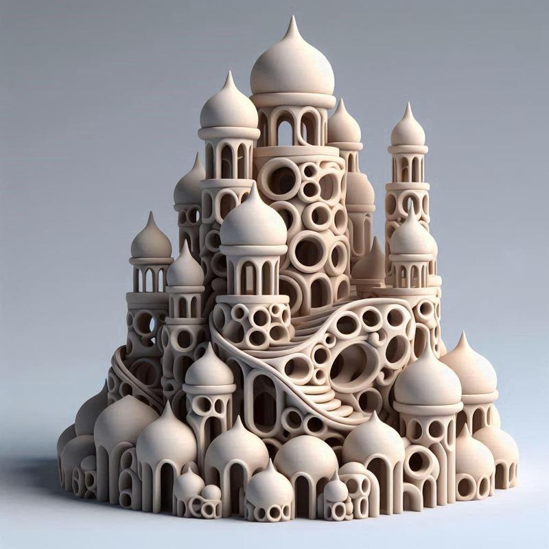 Fantastical Layered City – Architectural Masterpiece
