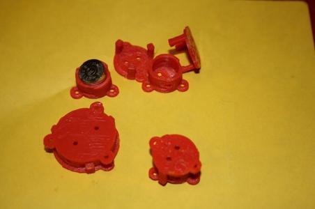 sewable screw buttonbattery holder