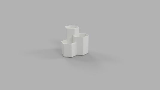 Hexagonal Brush Holder