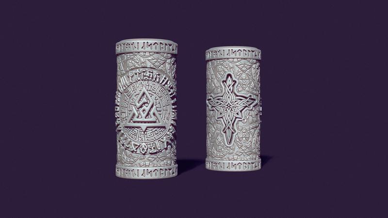 Celtic mystical candle