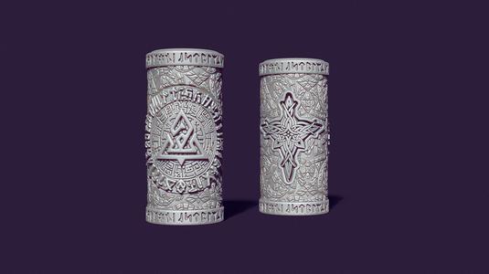 Celtic mystical candle
