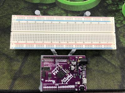 Adafruit Metro M4 Express and Breadboard Holder