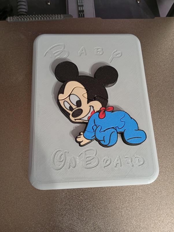 Insert puzzle - Mickey - Baby on board