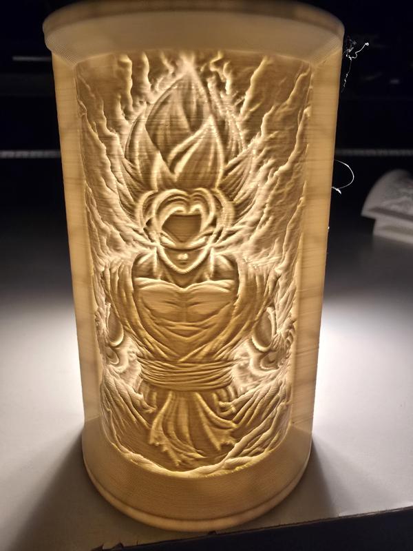 lithopane saiyan