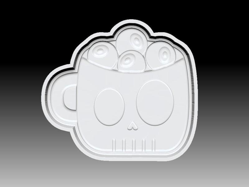 SKULL CUP BATH BOMB MOLD