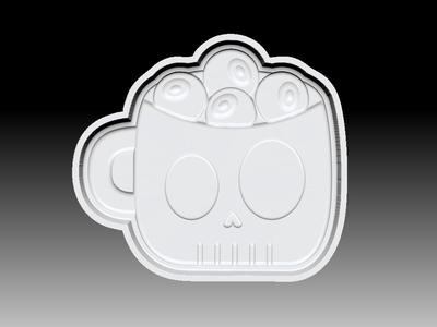 SKULL CUP BATH BOMB MOLD