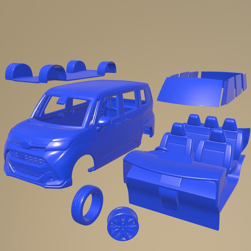 Subaru justy rs 2017 PRINTABLE CAR IN SEPARATE PARTS