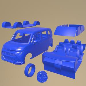 Subaru justy rs 2017 PRINTABLE CAR IN SEPARATE PARTS