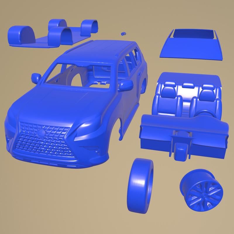 Lexus Gx 460 2020 PRINTABLE CAR IN SEPARATE PARTS