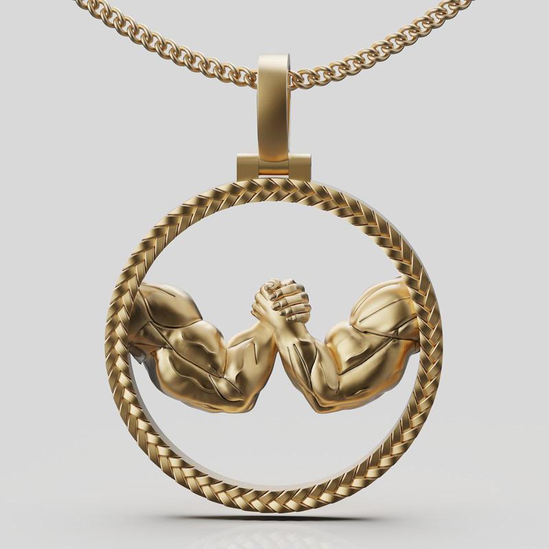 body building arm pendant