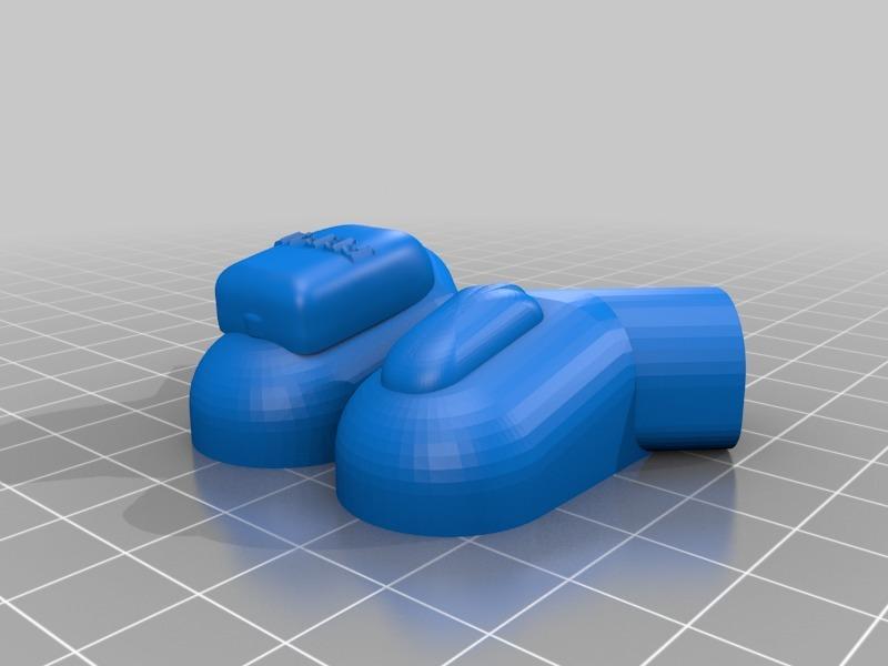 Diabetic Arms for giant lego minifig with Omi pod and dexcom