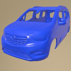 Opel Combo Life 2019 PRINTABLE CAR BODY