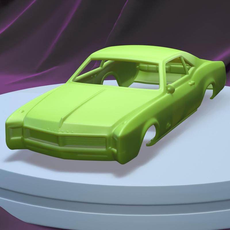 Buick Riviera 1966 (1/24) printable car body