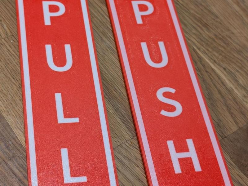 PULL / PUSH Signs