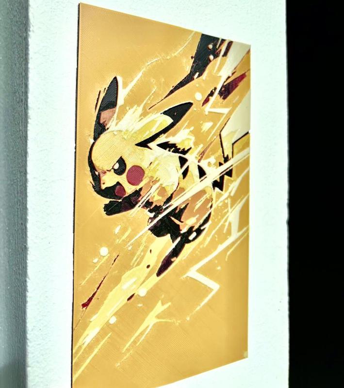 Lightning Pikachu 5 colors -> 1 AMS