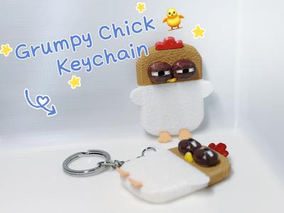 Grumpy Chick KeyChain