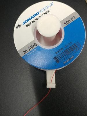 Wire wrapping spool wall mount