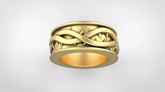 wedding ring with thorn