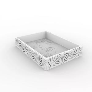 Leaf Pattern Tray 3D Printable Model