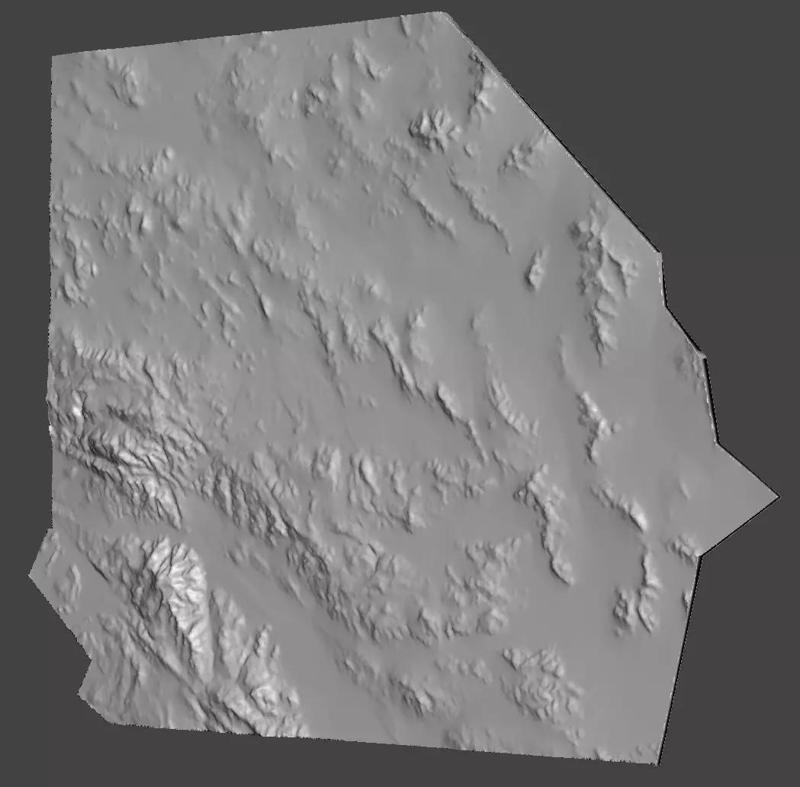 3D Model of The Inland Empire - Thin