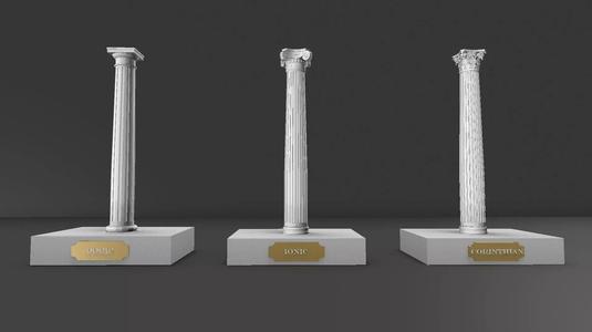 Classical Columns     Doric Ionic Corinthian for educational use