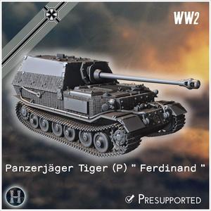 Panzerjager Tiger P  Ferdinand  early tank destroyer - Germany E
